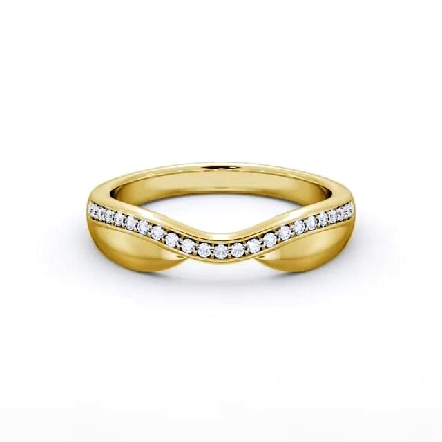 Livia Curved Half Eternity 0.12ct Round Lab Diamond Ring